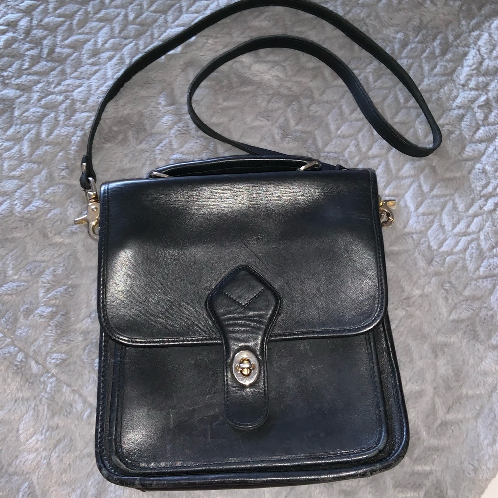 Wilson’s leather crossbody purse black square bag